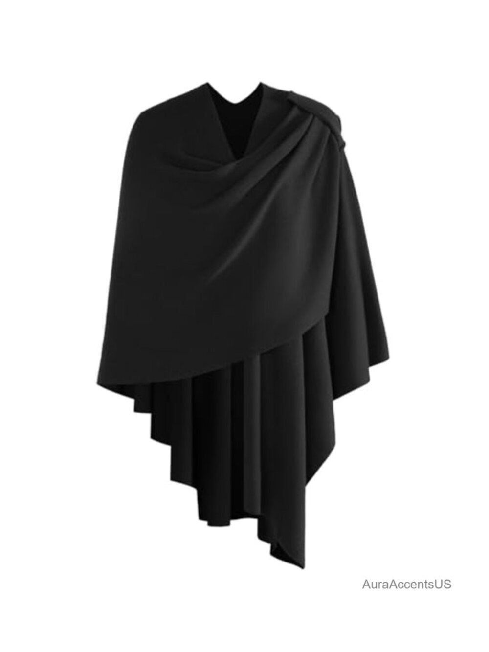 Open Front Knit Shawl Wrap Poncho Viscose Blend Travel Daily